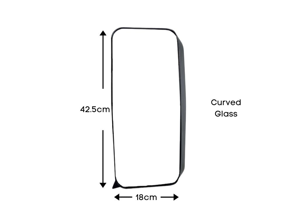 Mirror Head L/H Left Hand  –  Curved  –  Electric & Heated  –  To Suit Mercedes Axor (04-On)