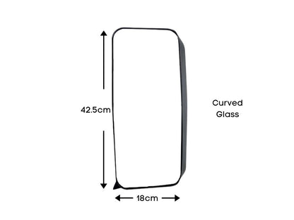 Mirror Head L/H Left Hand  –  Curved  –  Electric & Heated  –  To Suit Mercedes Axor (04-On)