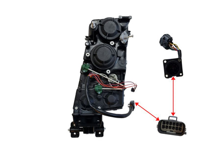 HeadLamp Head Light R/H Right Hand  –  With Square Plug  –  To Suit Volvo FH / To Suit Volvo FM (02-07)