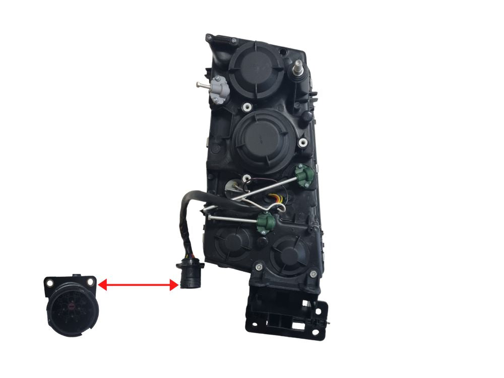 HeadLamp Head Light L/H Left Hand  –  With Round Plug  –  To Suit Volvo FH / To Suit Volvo FM (02-07)