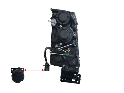 HeadLamp Head Light L/H Left Hand  –  With Round Plug  –  To Suit Volvo FH / To Suit Volvo FM (02-07)