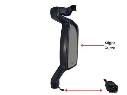 Mirror Head R/H Right Hand  –  Curved  –  Without Spotter  –  To Suit Volvo FH / To Suit Volvo FM (02-07)