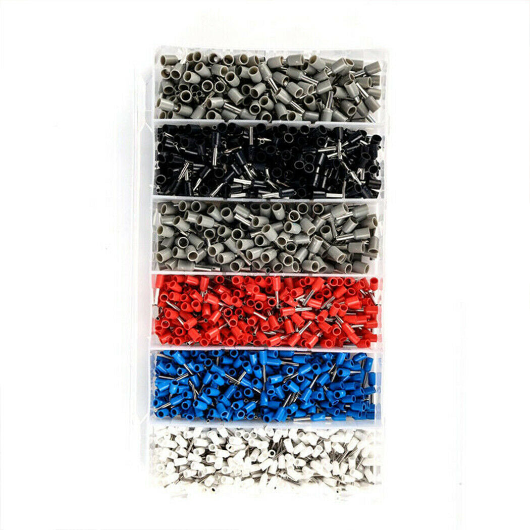 1500Pcs Bootlace Ferrule Crimper Kit 0.25-6Mm² Cord End Ratchet Crimping Tool