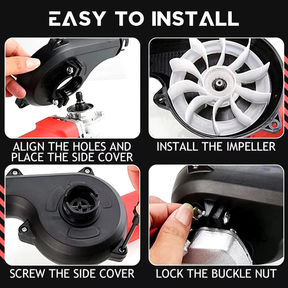 Wind Dust Blower Accessory Only for 100Mm Angle Grinder Converted into Blower Vacuum Cleaner Cordless Electric Air Blower