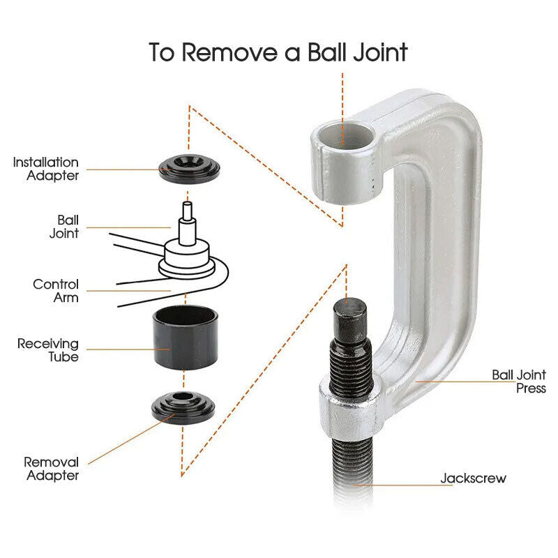 10Pc Ball Joint Press Service Kit Remover Separator Adaptor 4X4 Garage Tool AU