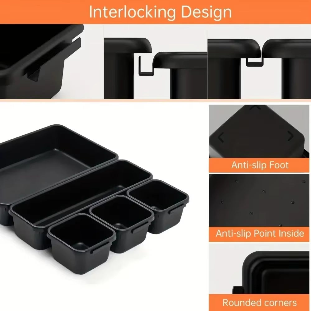 Tool Box Organizer Drawer Tray Dividers Set Workbench Cabinet Bins Tool Chest Organization Garage Hardware Tool Tray