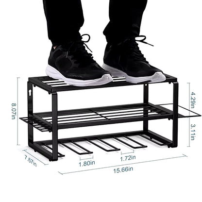 Hand Power Tools Organizer Rack 3 Layers Wall Mount Workshop Garage Storage Tool Cabinet Heavy Duty Electric Drill Tool Holder