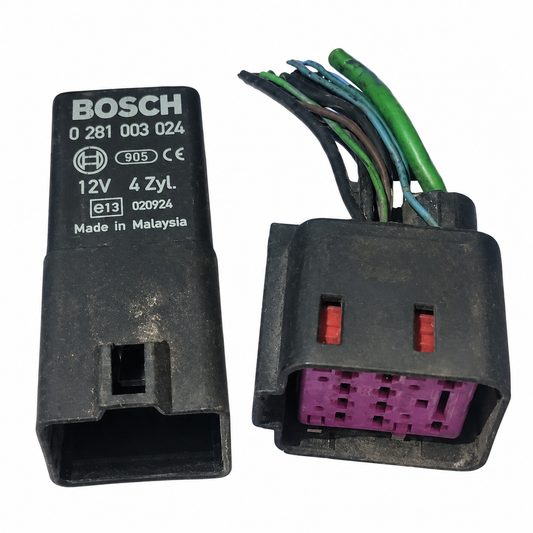 Iveco Daily Glow Plug Relay And Connector 0281003024 504013085 Used
