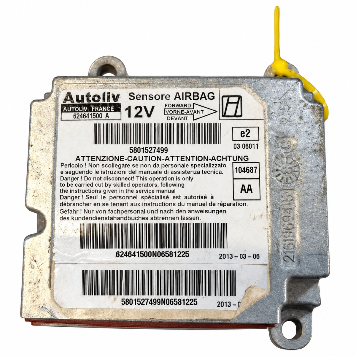 Iveco Daily Used Genuine Air Bag Srs ECU 5801527499